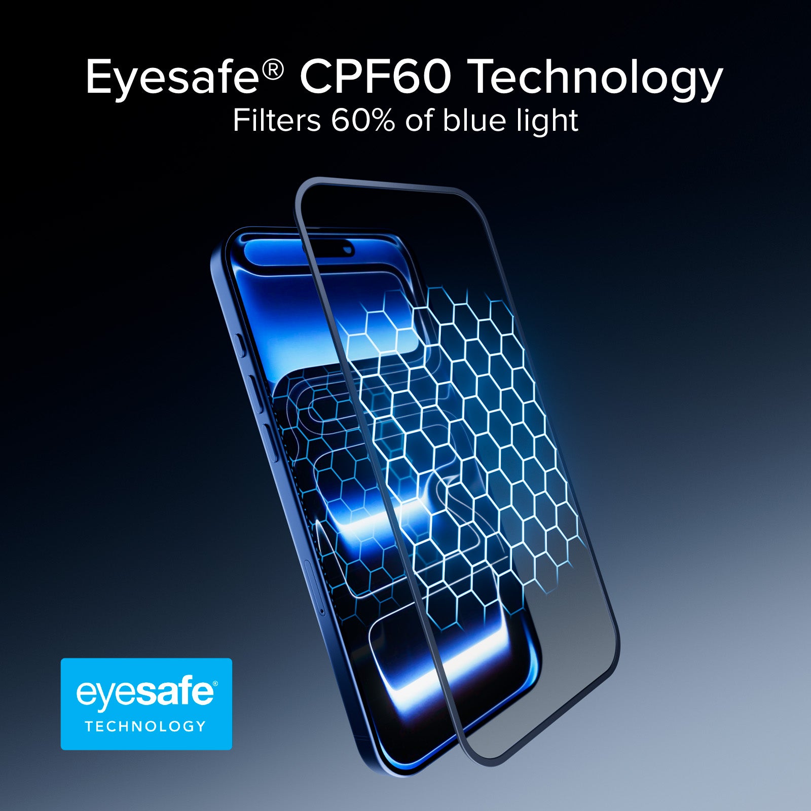  Vetro anti‑luce blu Eyesafe CPF60 per iPhone 17 Pro Max