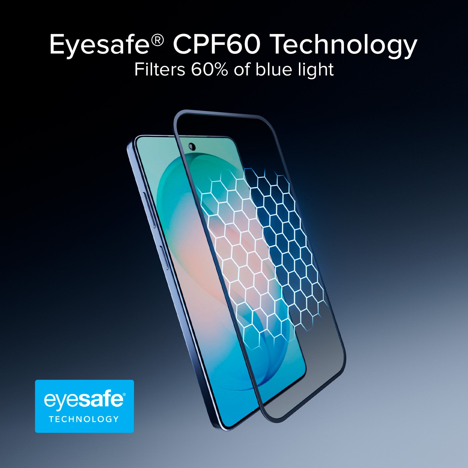 Full Cover Schutzglas Anti-Blaulicht mit Eyesafe® CPF60 Technologie für Samsung S26 Ultra