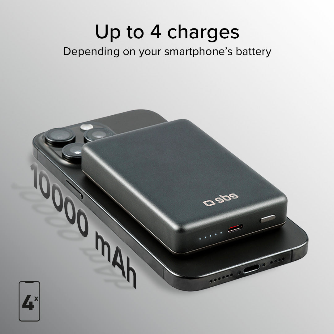 Batterie externe 10 000 mAh compatible MagSafe