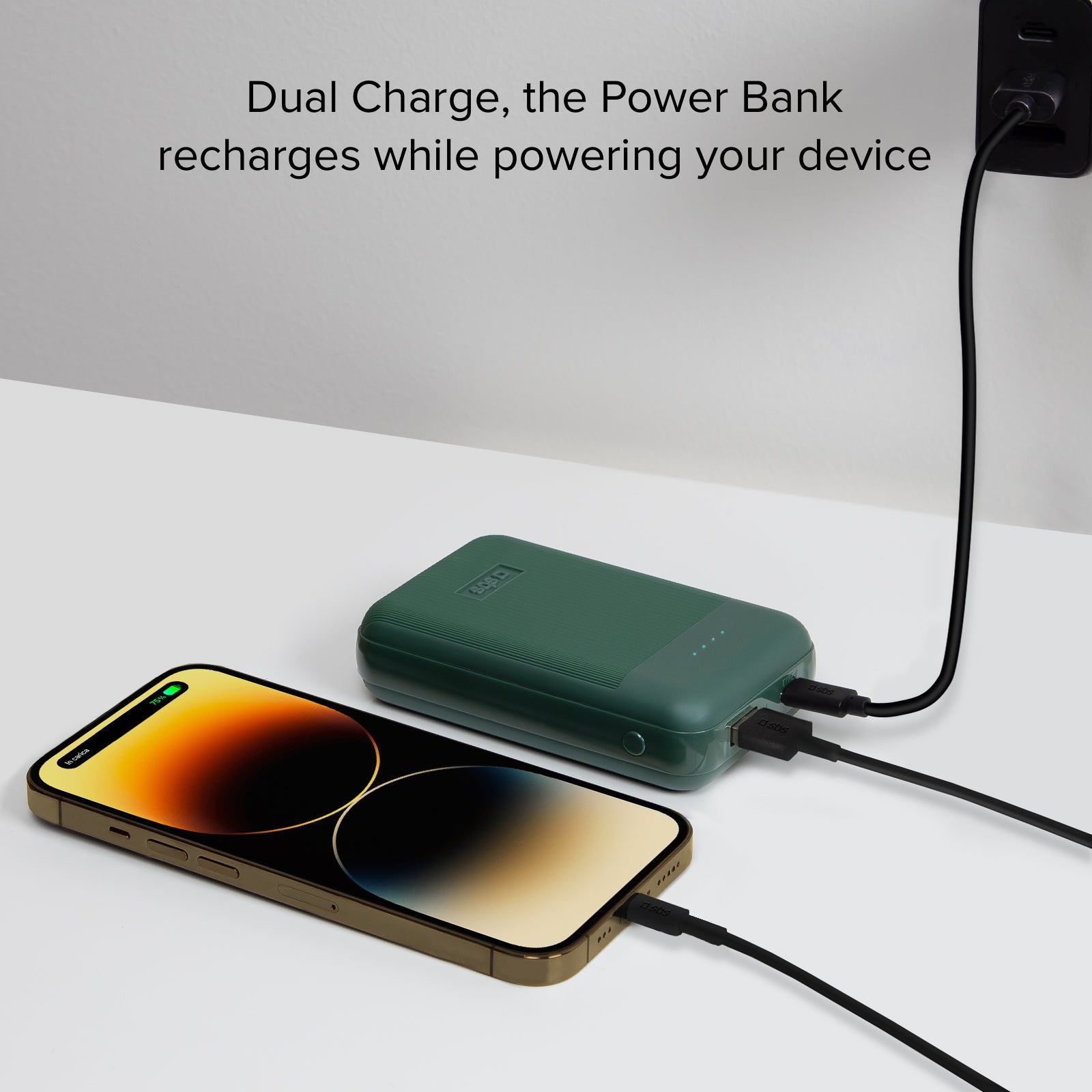 Powerbank Power Delivery 20W bei 10.000 mAh, Soft Touch und gerändelte Oberfläche