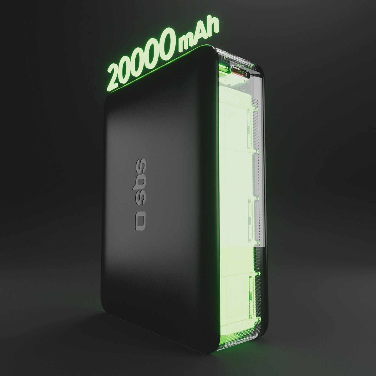 Banque d'alimentation 20 000mAh pour ordinateurs, smartphones, tablettes avec USB-C et USB-A