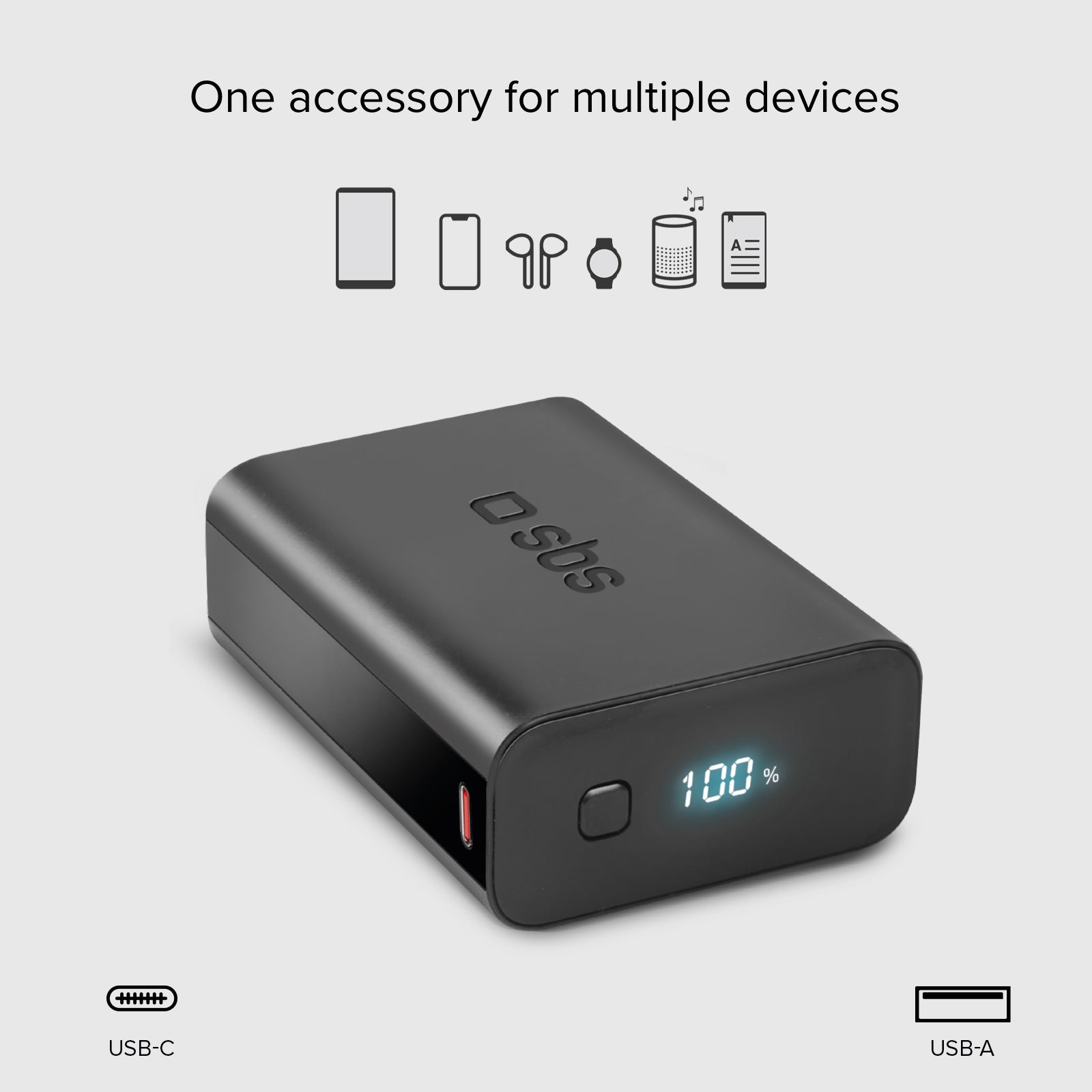 Batterie externe 20 000 mAh - avec technologie Power Delivery et écran LCD