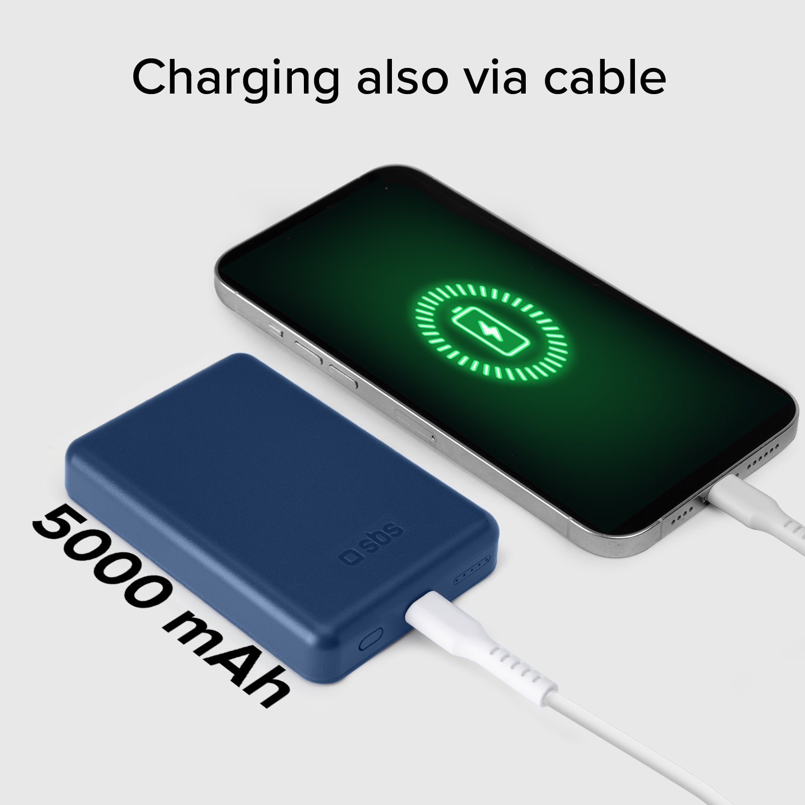 Batterie externe magnétique sans fil 5000 mAh