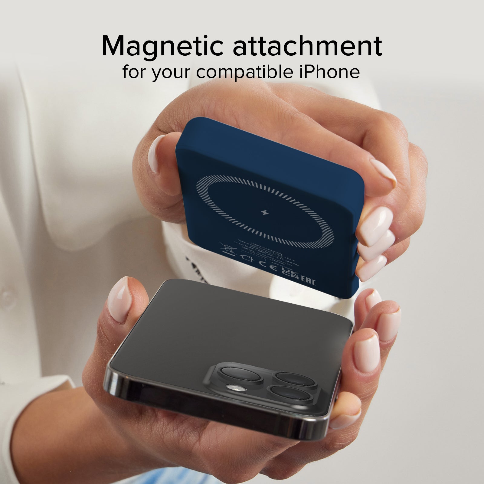 Batterie externe magnétique sans fil 5000 mAh