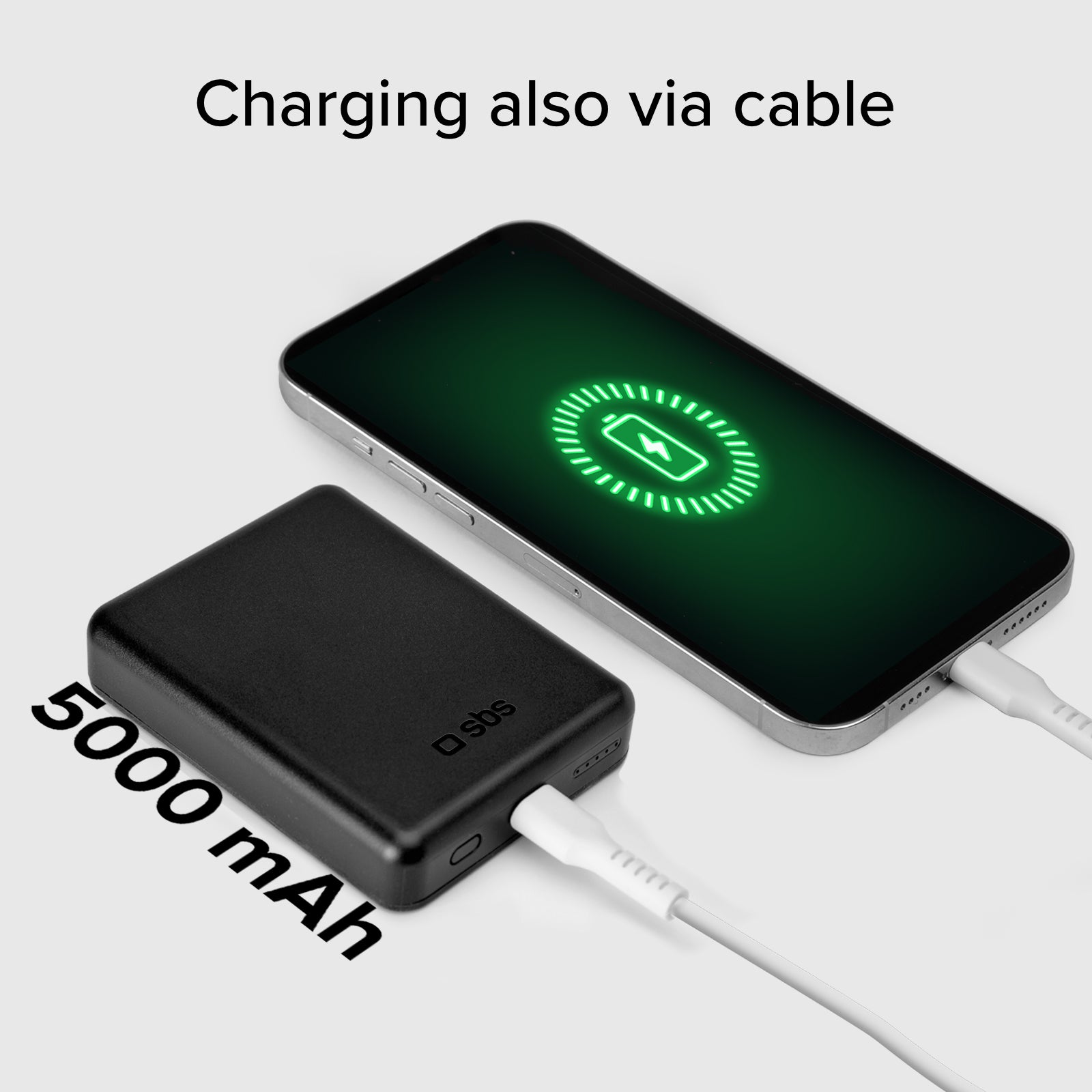 Batterie externe magnétique sans fil 5000 mAh