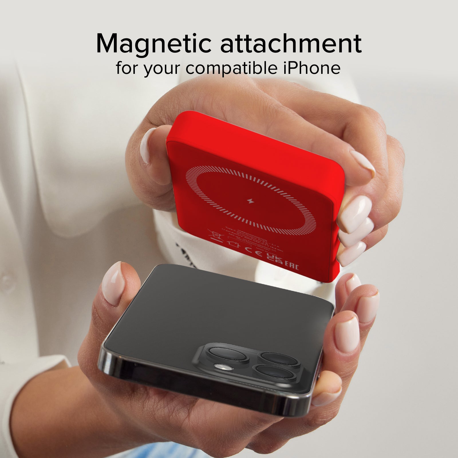 Batterie externe magnétique sans fil 5000 mAh