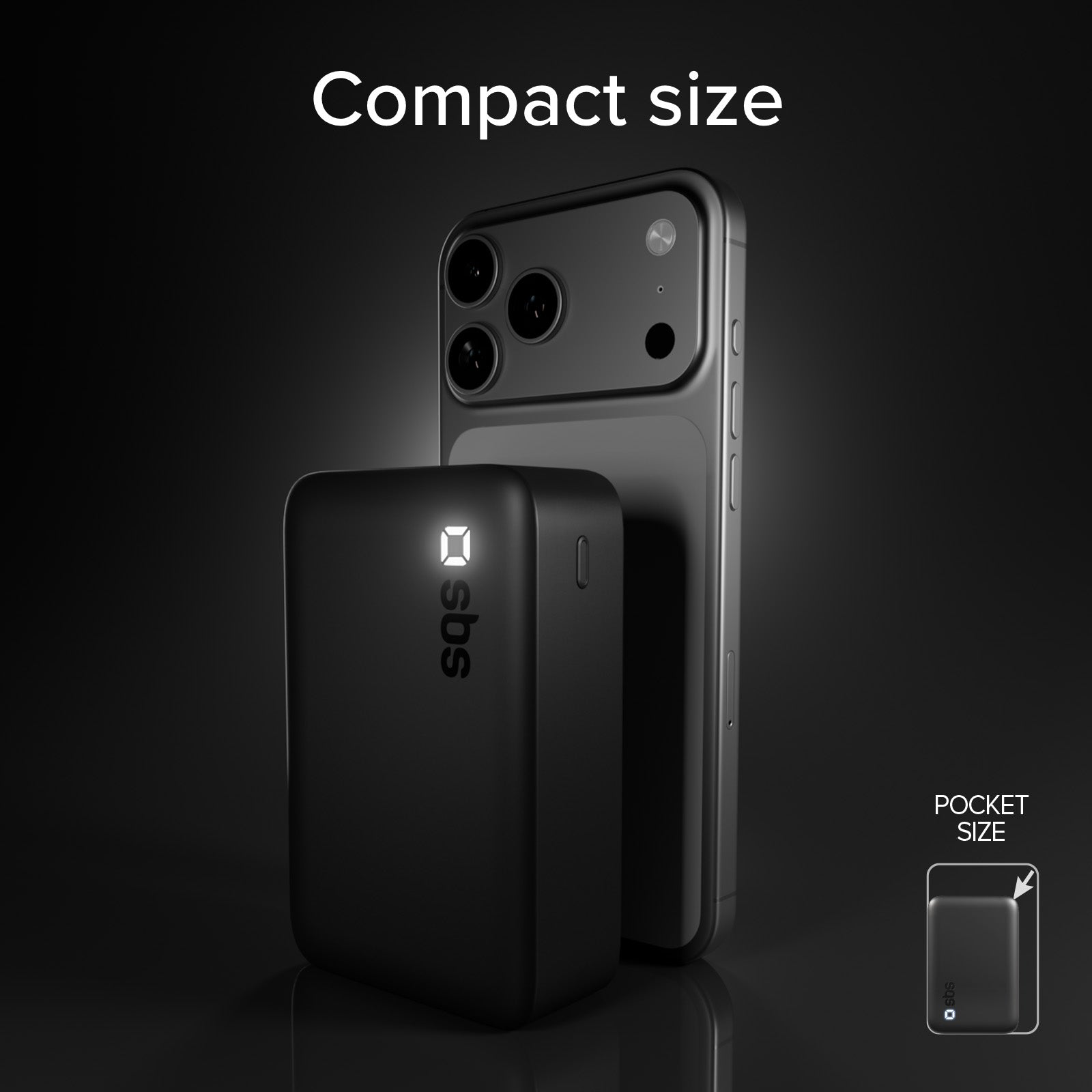 20000 mAh High Density Power Bank with PD and dual USB ports