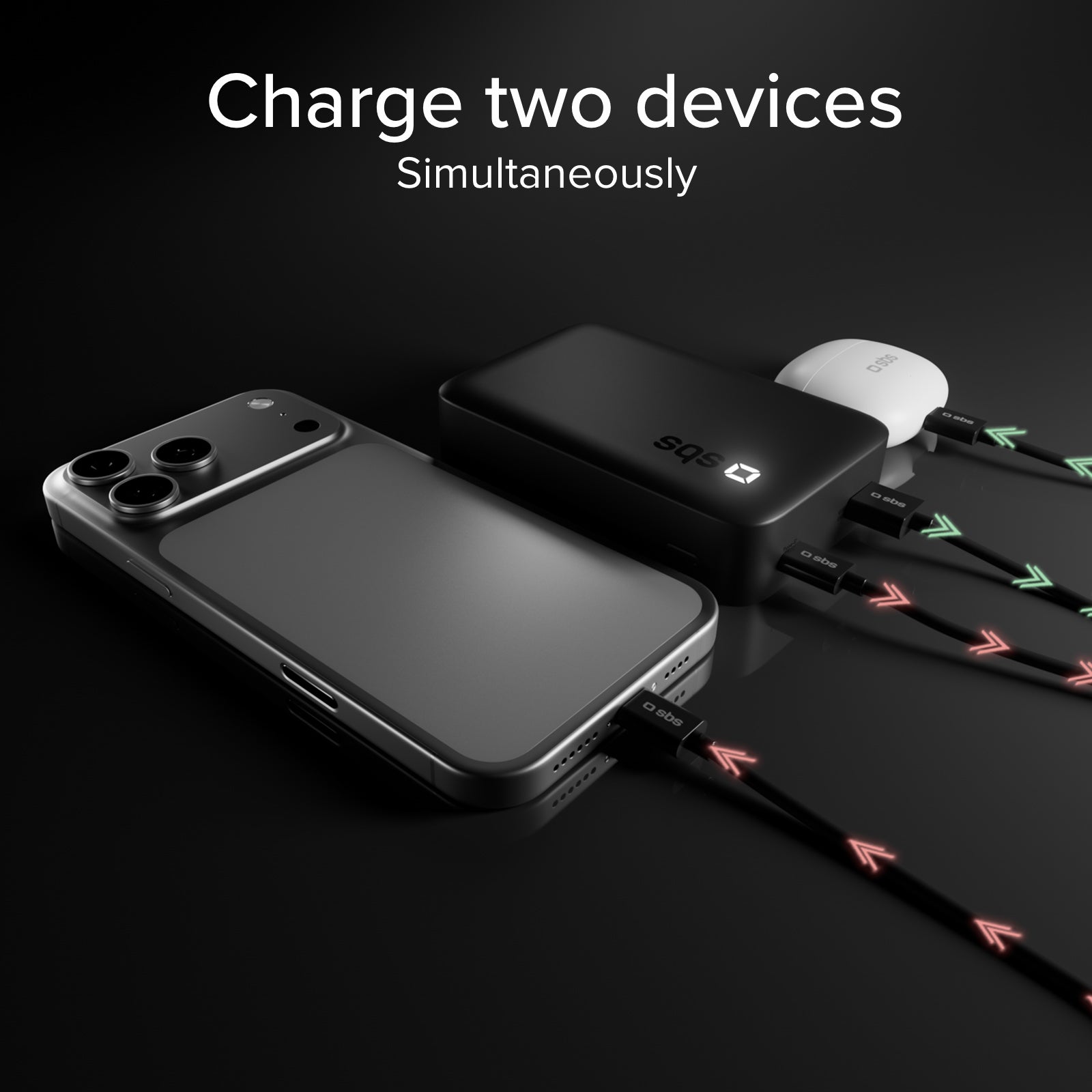 20000 mAh High Density Power Bank with PD and dual USB ports
