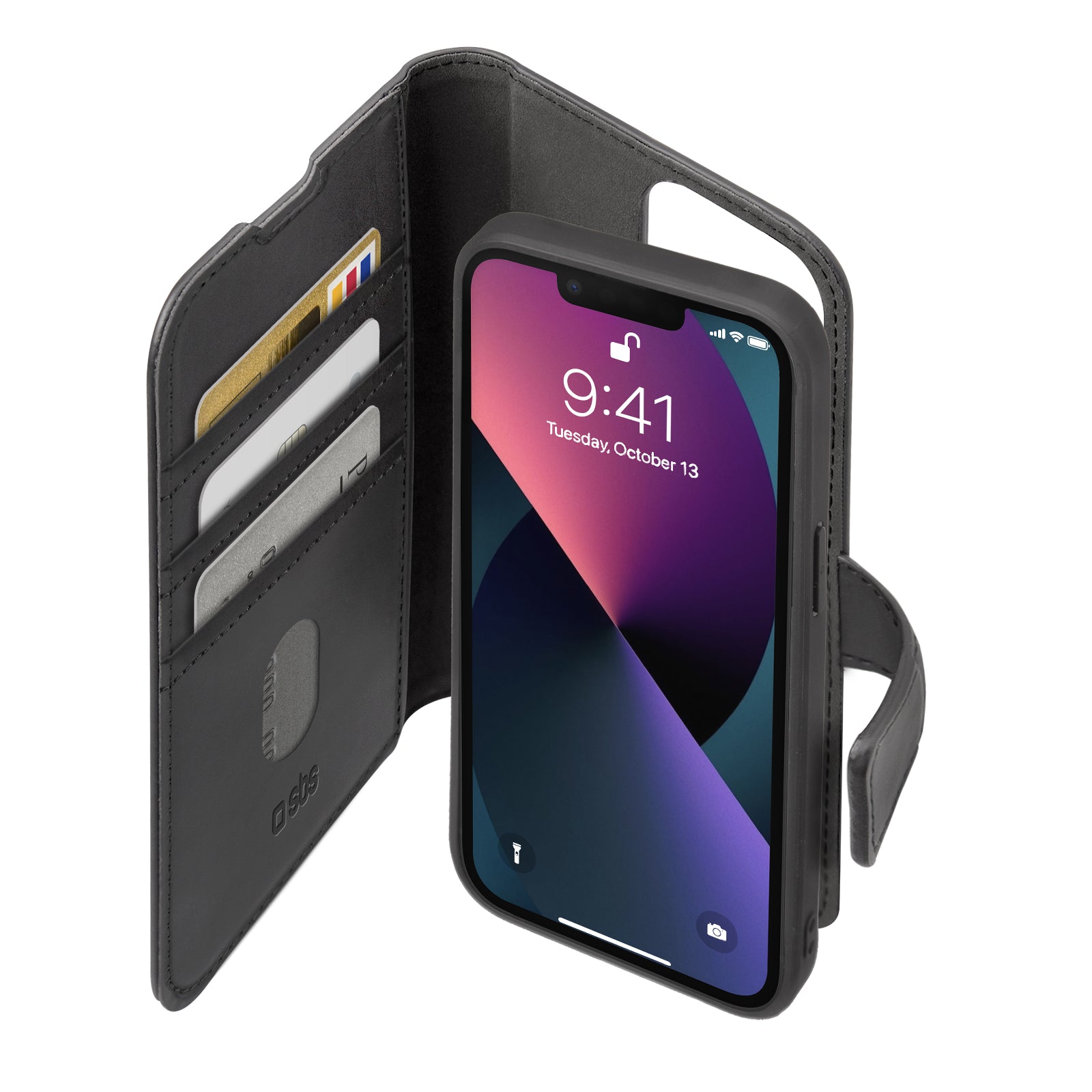 Book case with removable cover for iPhone 14 Plus