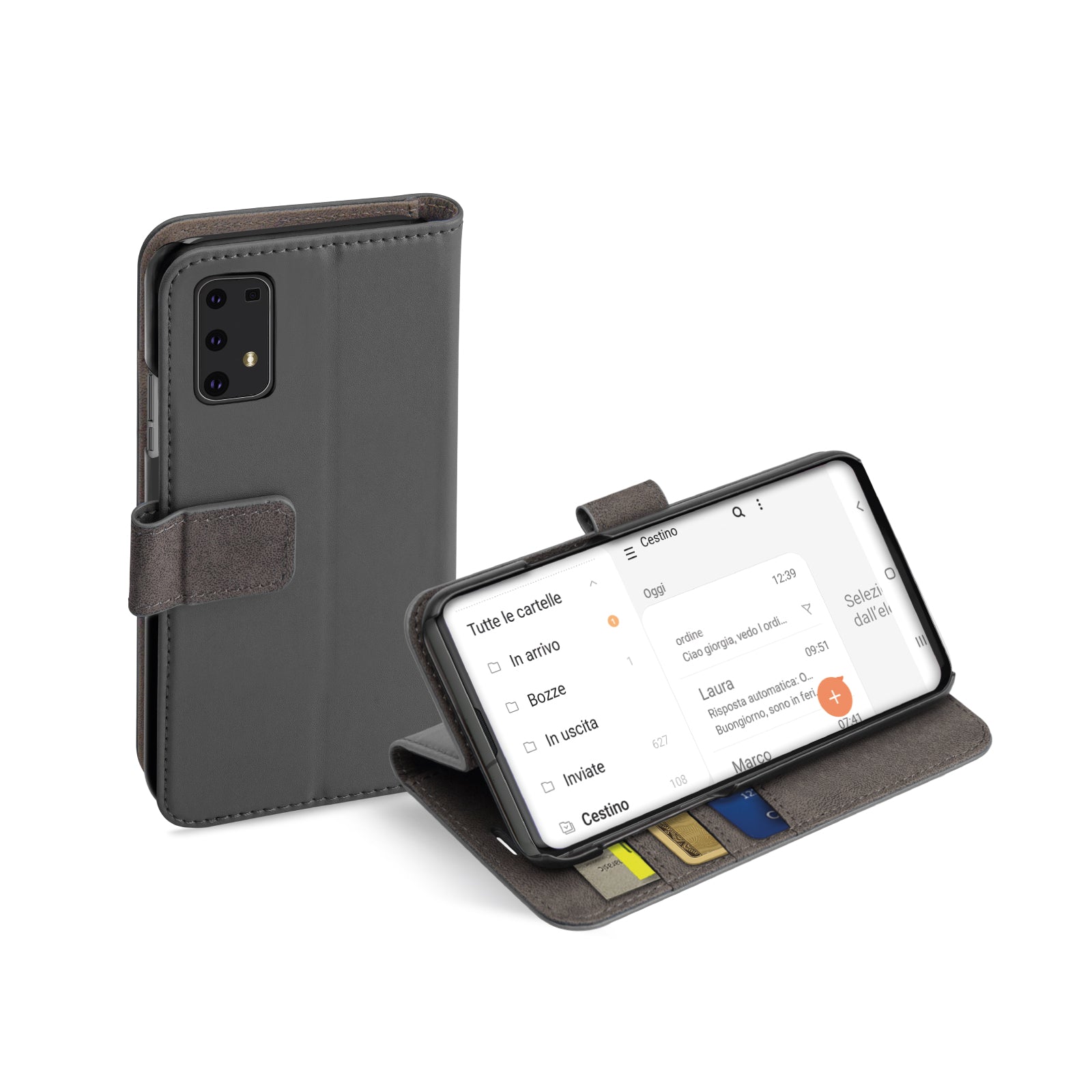 Funda Book Wallet con función soporte para Samsung Galaxy Note 10 Lite/A81