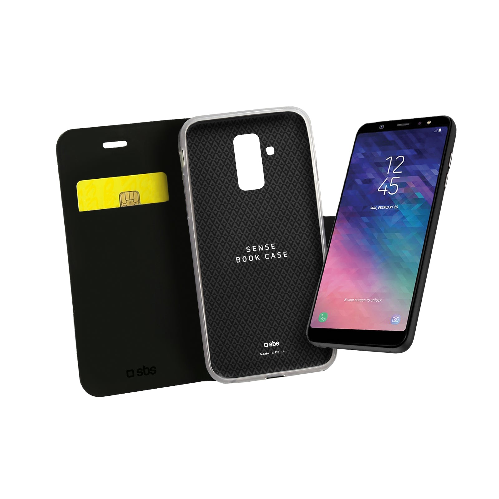 Funda Book Sense para Samsung Galaxy A6+