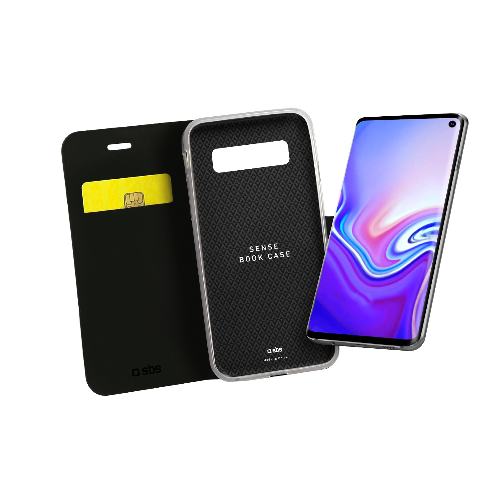 Klapphülle im Hochformat Sense für Samsung Galaxy S10e