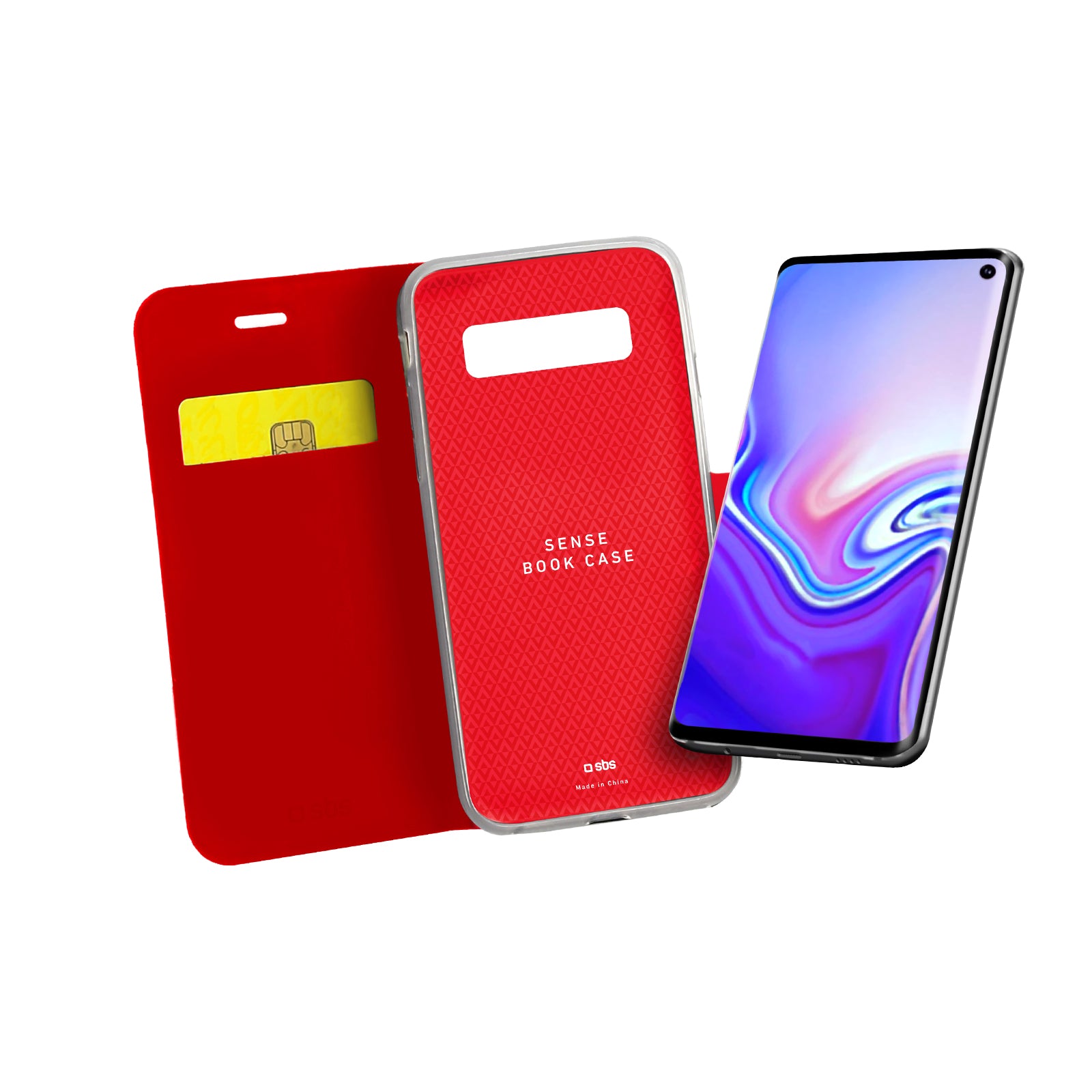 Klapphülle im Hochformat Sense für Samsung Galaxy S10e