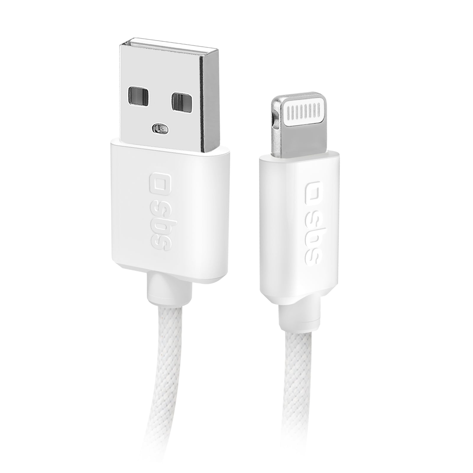 USB-A – Lightning-Textilkabel mit Kabelhalter, 1,5 Meter