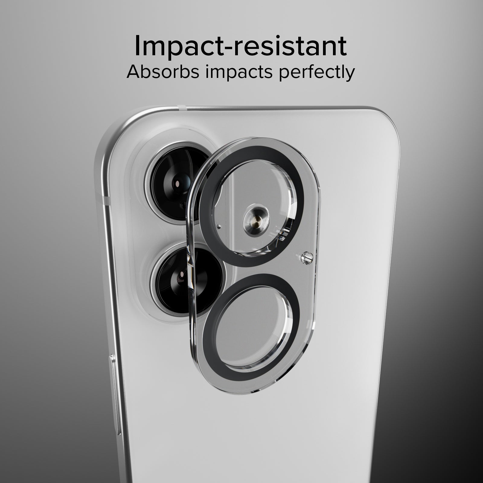 iPhone 17 Pro camera glass, with D3O material