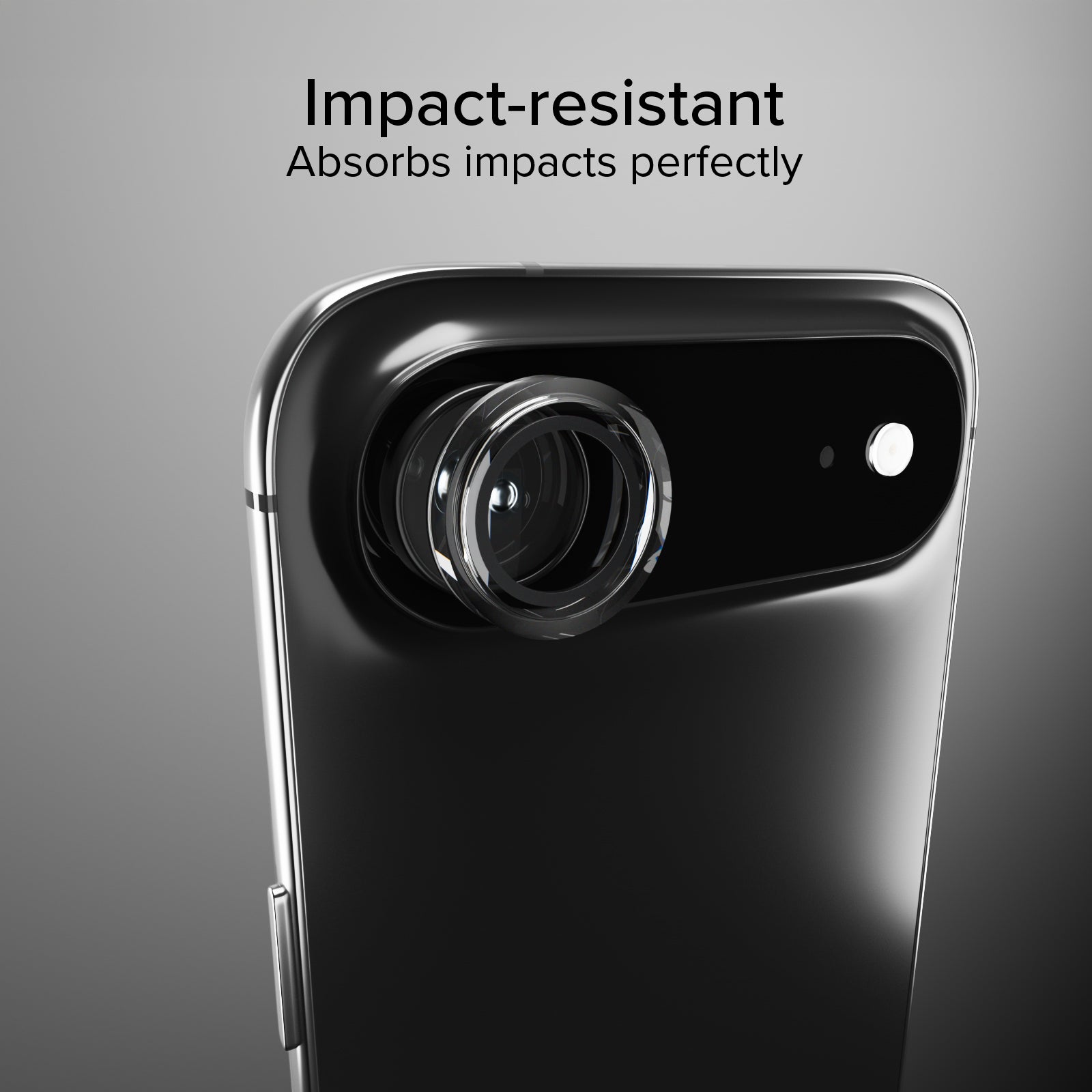 iPhone Air camera glass, with D3O material