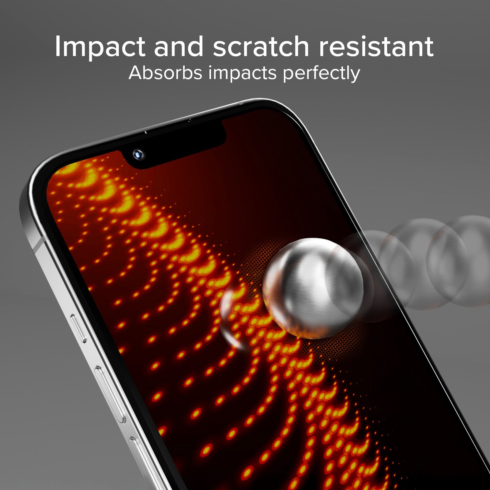 Vitre ultra-résistante pour iPhone 16e/14/13/13 Pro avec technologie D3O