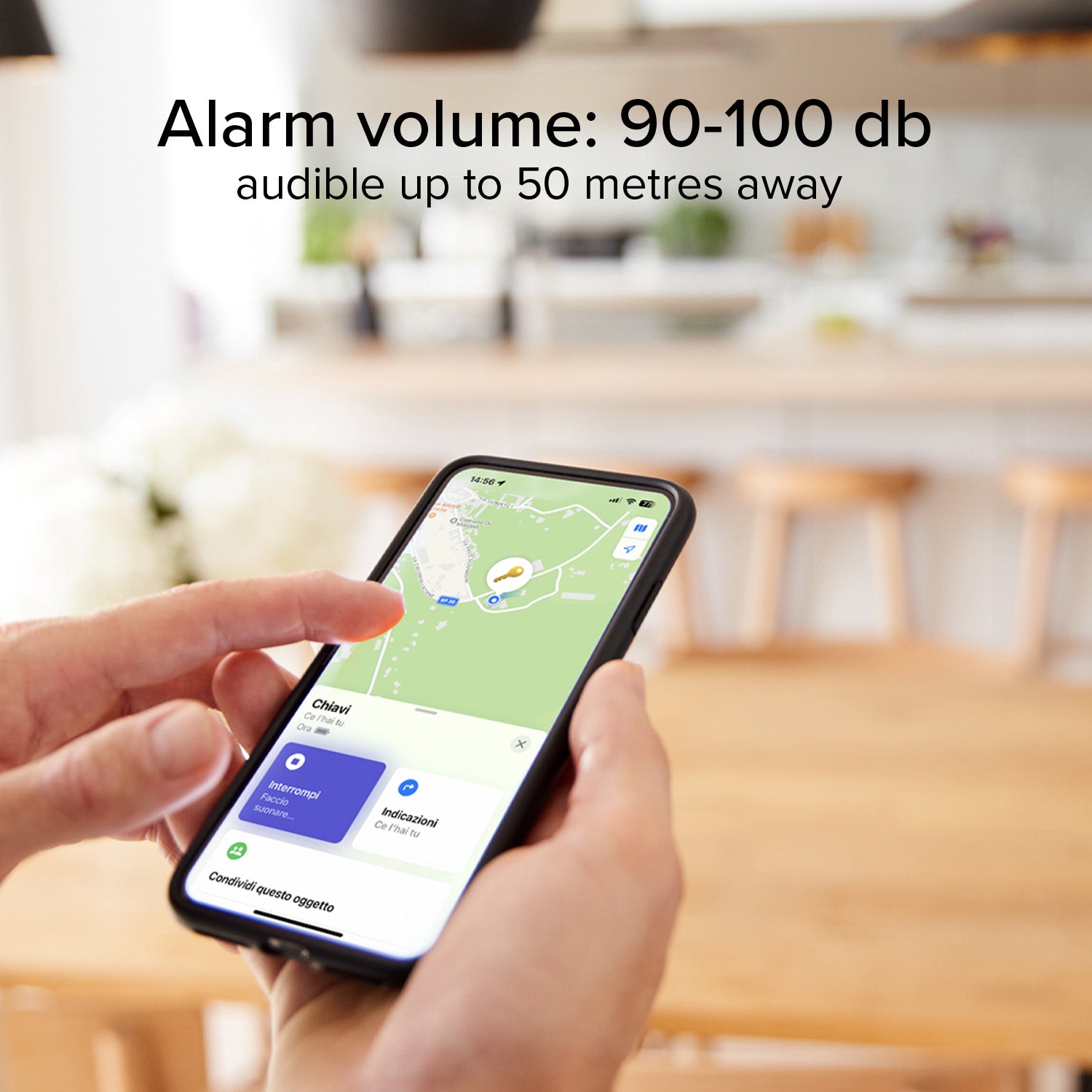 Ultra slim object locator compatible with Apple Find My