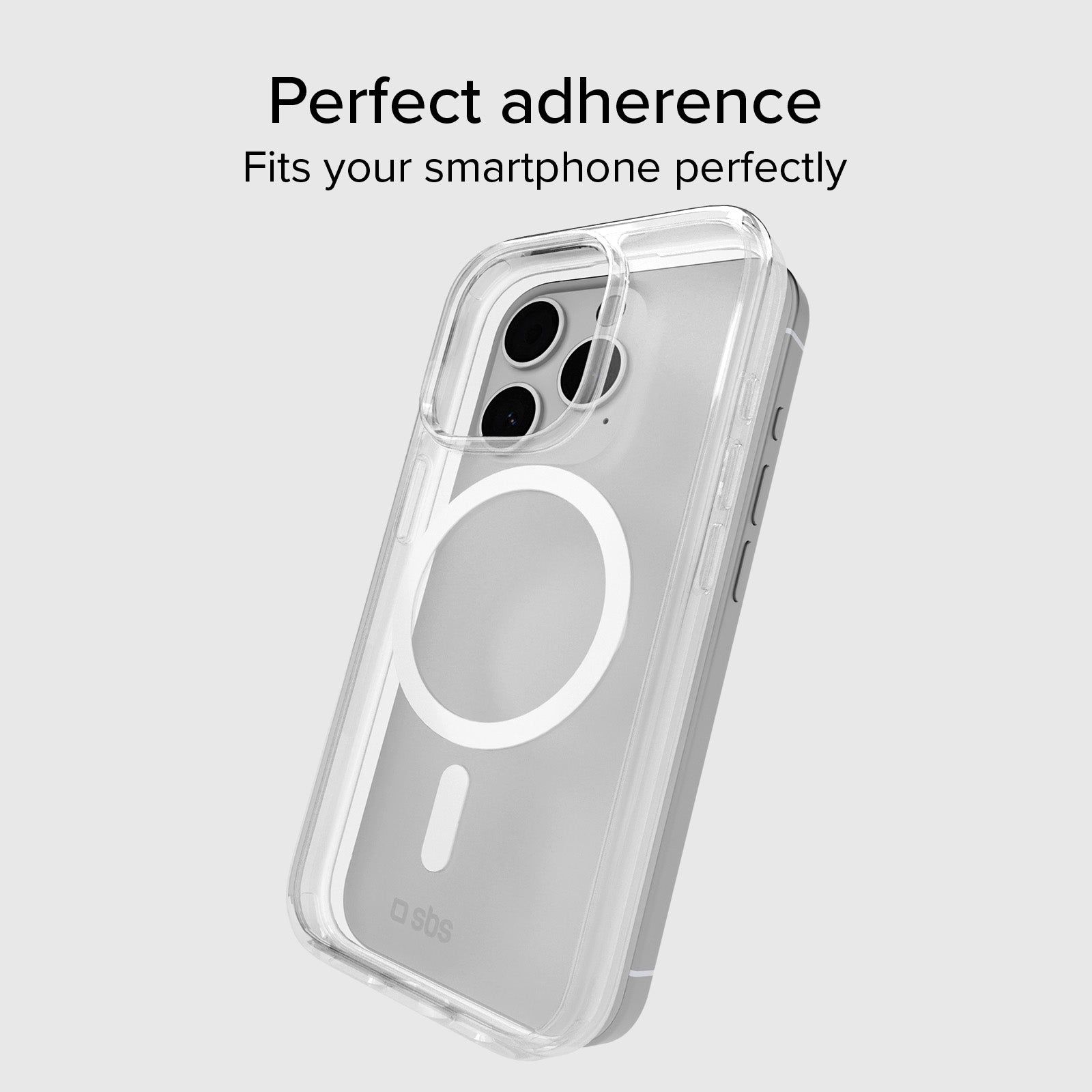 Rigid transparent case compatible with MagSafe charging for iPhone 15 Pro Max
