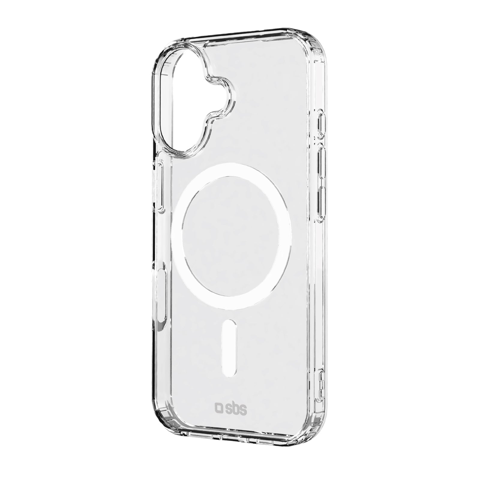 Rigid transparent case compatible with MagSafe charging for iPhone 17