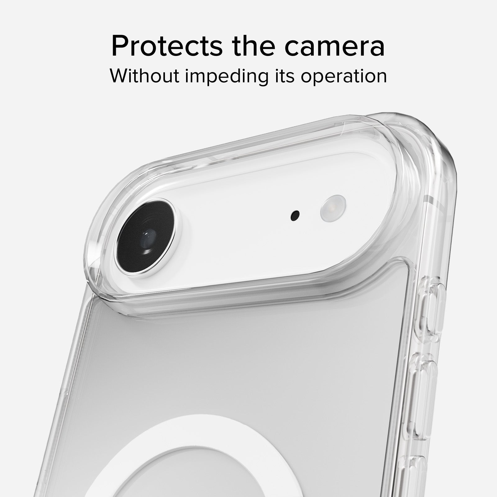 Rigid transparent case compatible with MagSafe charging for iPhone Air