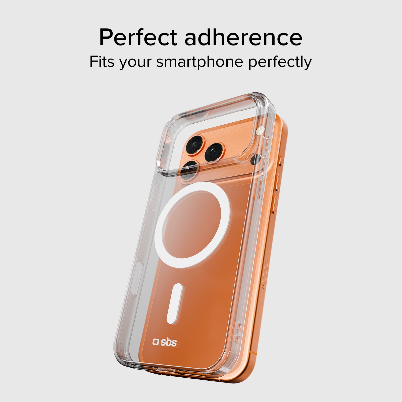 Rigid transparent case compatible with MagSafe charging for iPhone 17 Pro Max