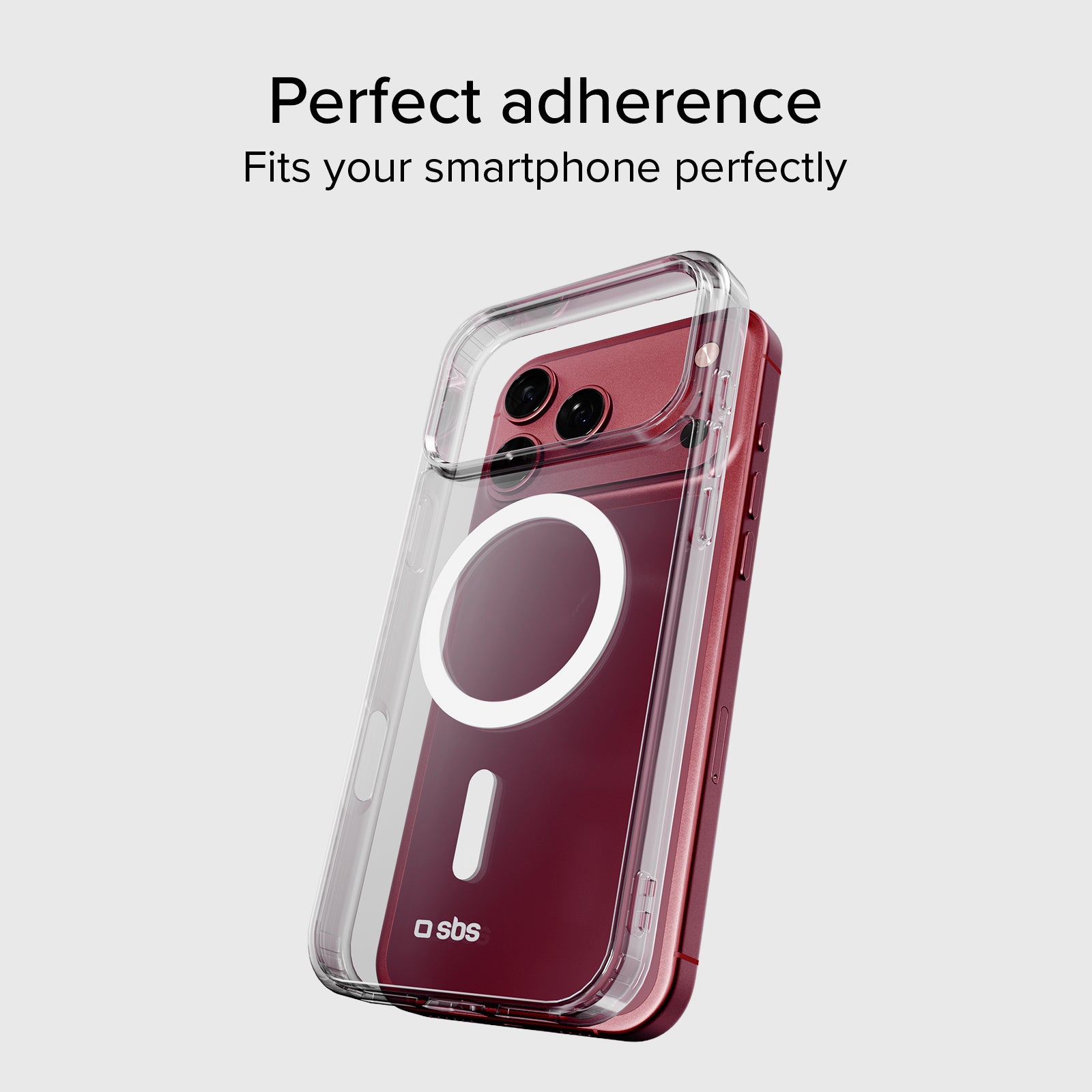 Funda rígida transparente compatible con carga inalámbrica magnética para iPhone 18 Pro/17 Pro