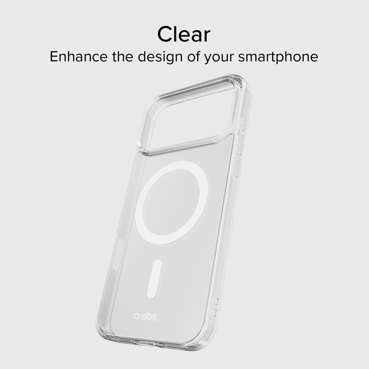 Funda rígida transparente compatible con carga inalámbrica magnética para iPhone 18 Pro Max/17 Pro Max