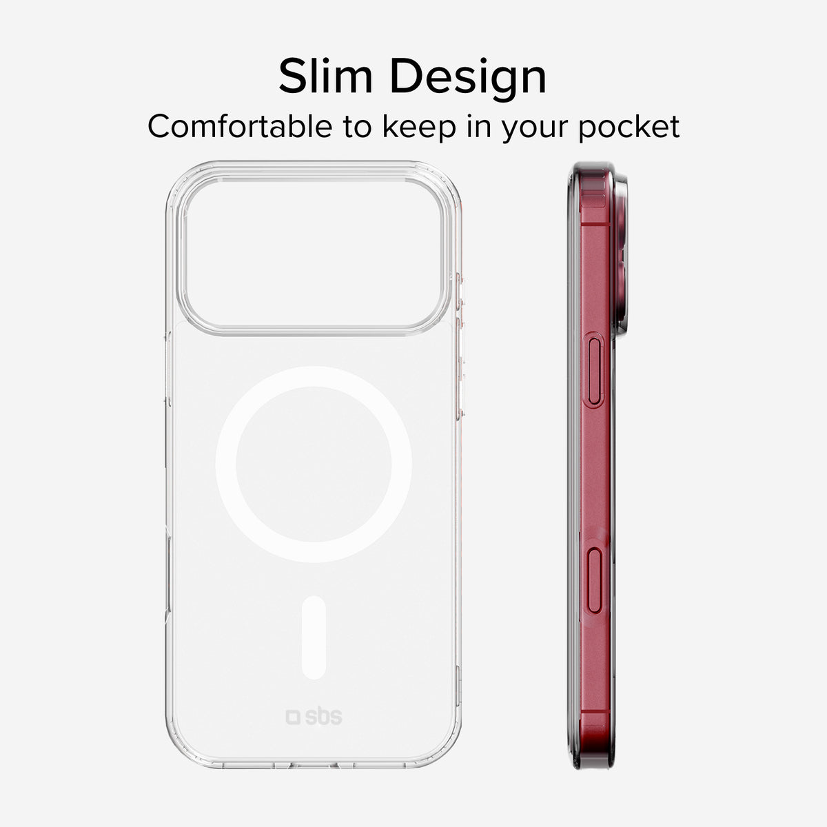 Cover rigida compatibile con ricarica wireless magnetica per iPhone 18 Pro Max/17 Pro Max