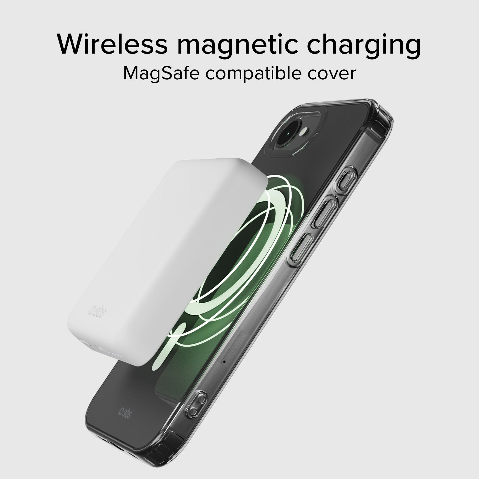 Rigid transparent case compatible with MagSafe charging for iPhone 16e
