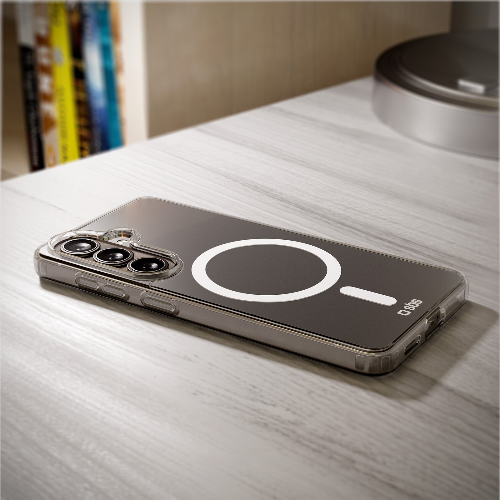 Transparente, feste Hülle, kompatibel mit magnetischer, kabelloser Aufladung für Samsung Galaxy S26+