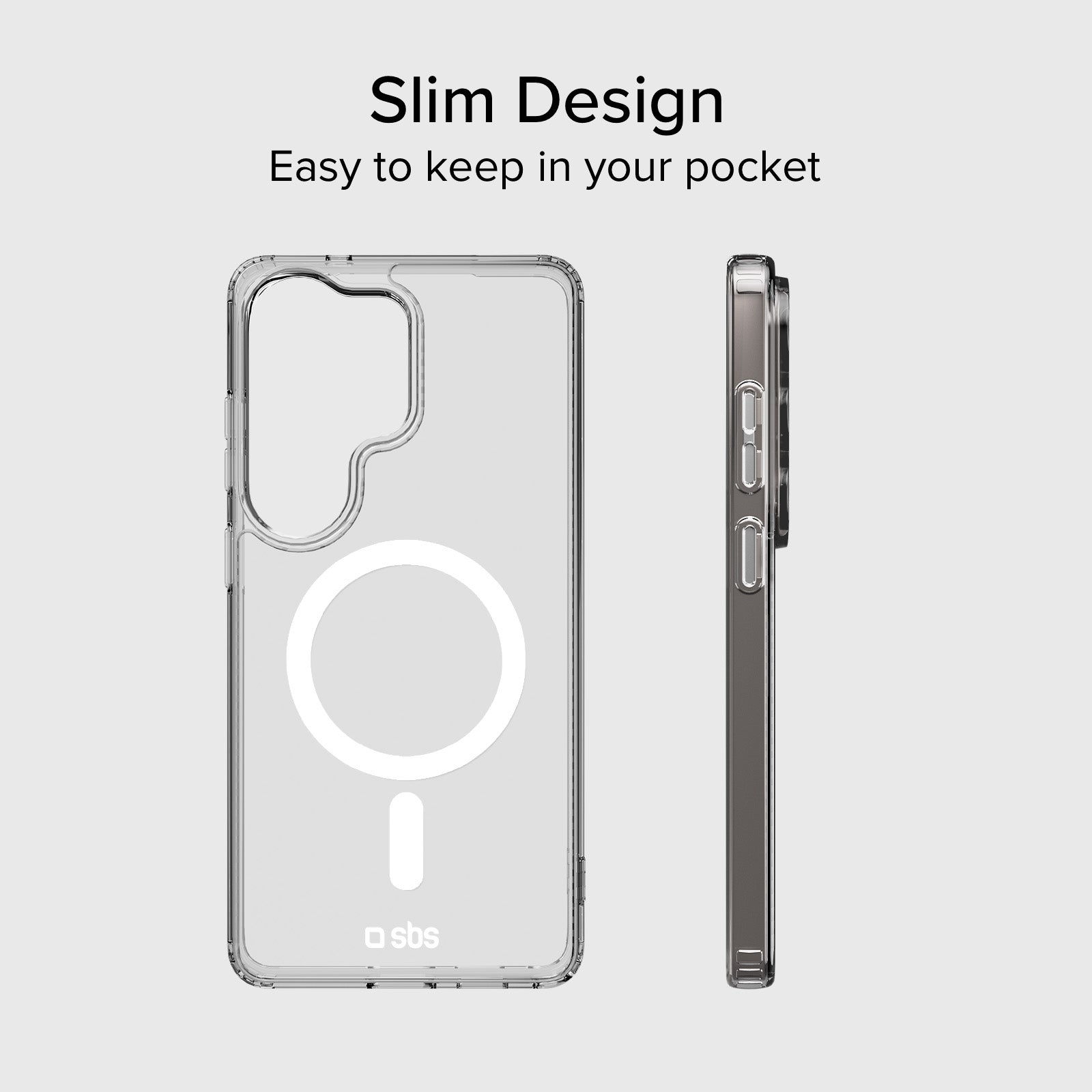 Transparente, feste Hülle, kompatibel mit magnetischer, kabelloser Aufladung für Samsung S26 Ultra