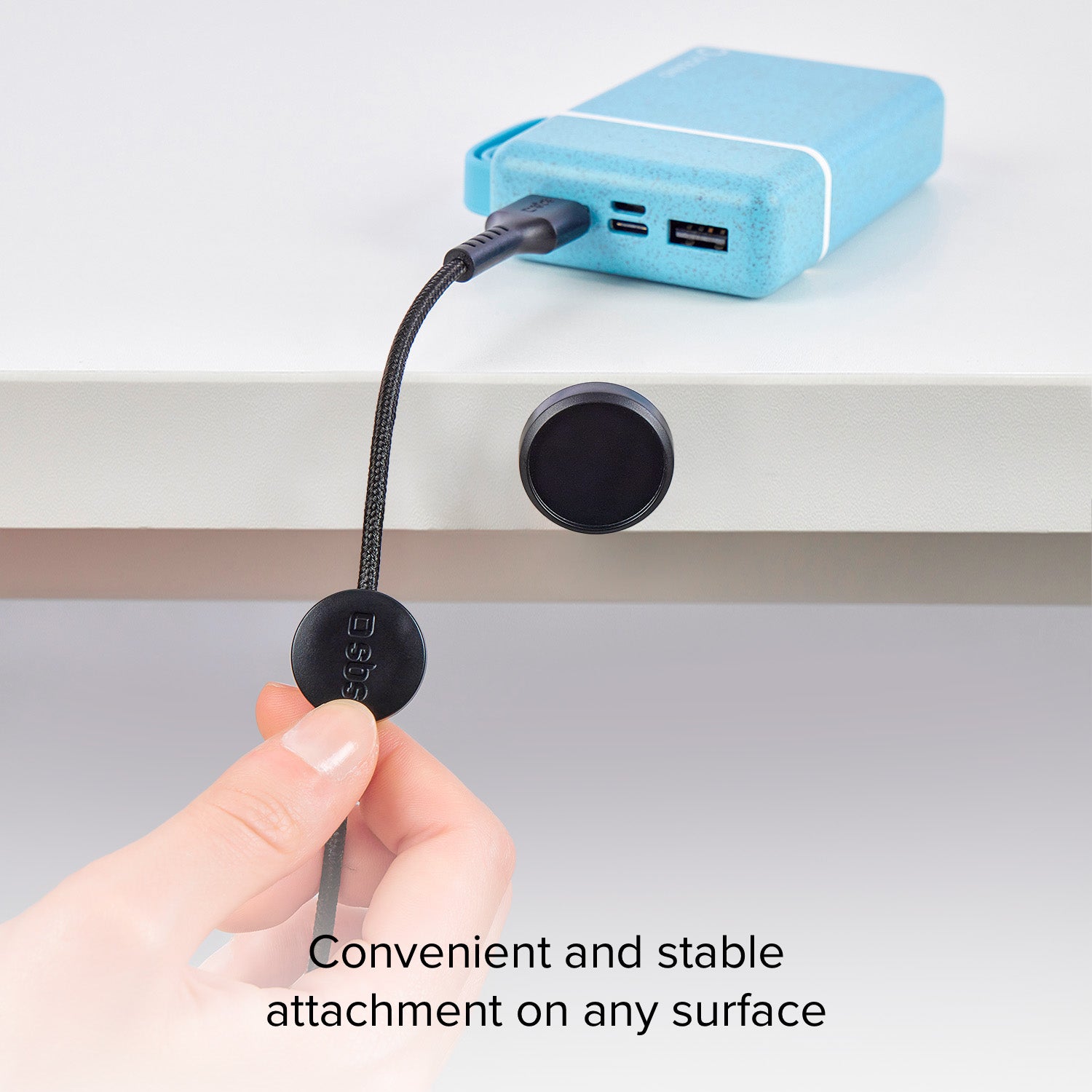USB-C auf USB-C Kabel mit Magnethalterung