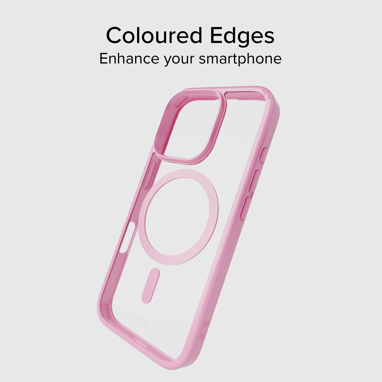 Case für iPhone 16 Pro mit farbigen Rändern, kompatibel mit MagSafe Aufladung