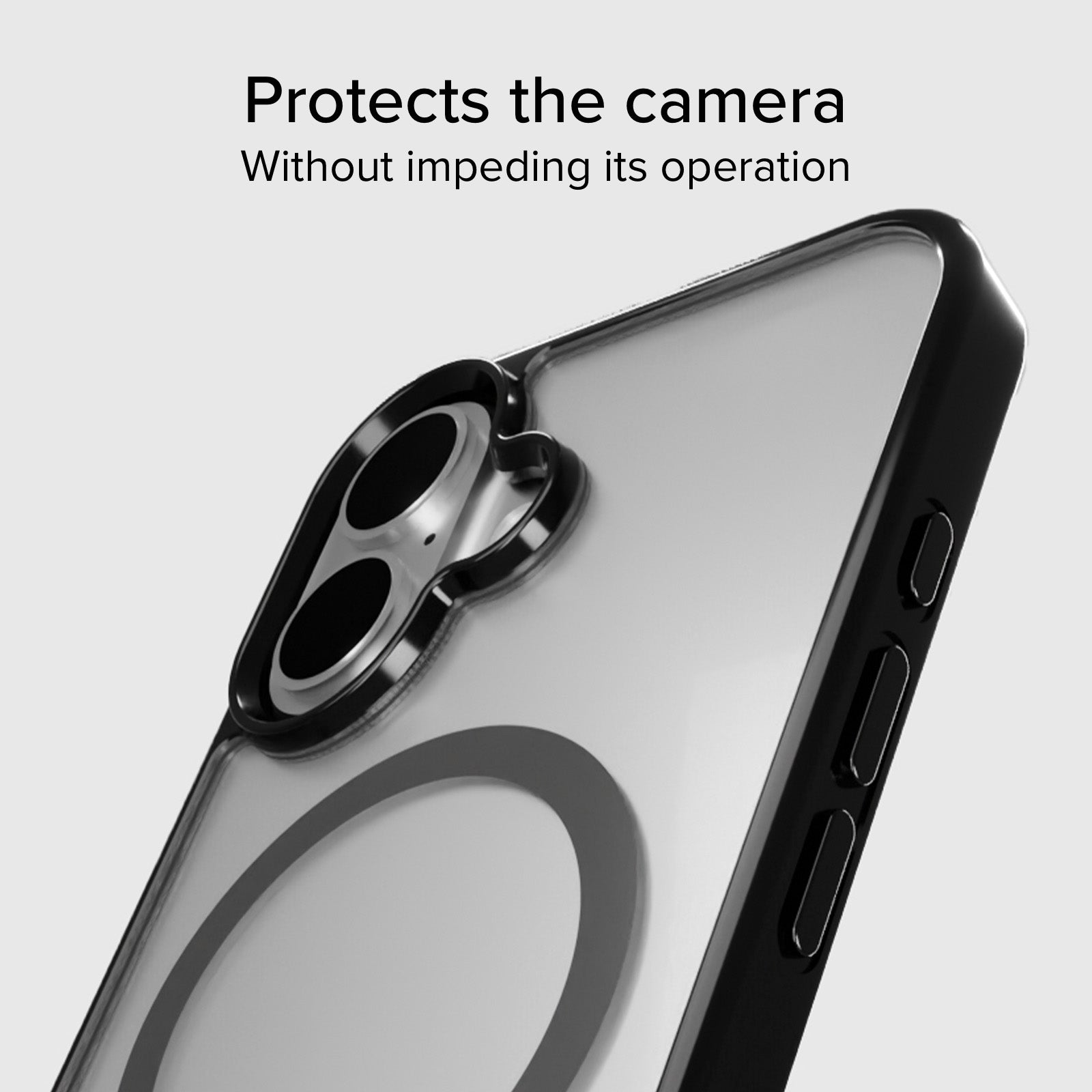 Case für iPhone 16 Plus mit farbigen Rändern, kompatibel mit MagSafe Aufladung