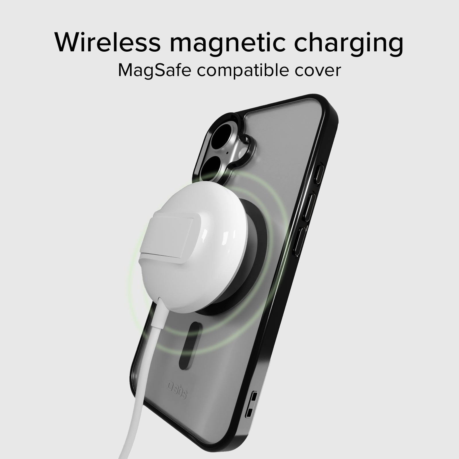Case für iPhone 16 Plus mit farbigen Rändern, kompatibel mit MagSafe Aufladung