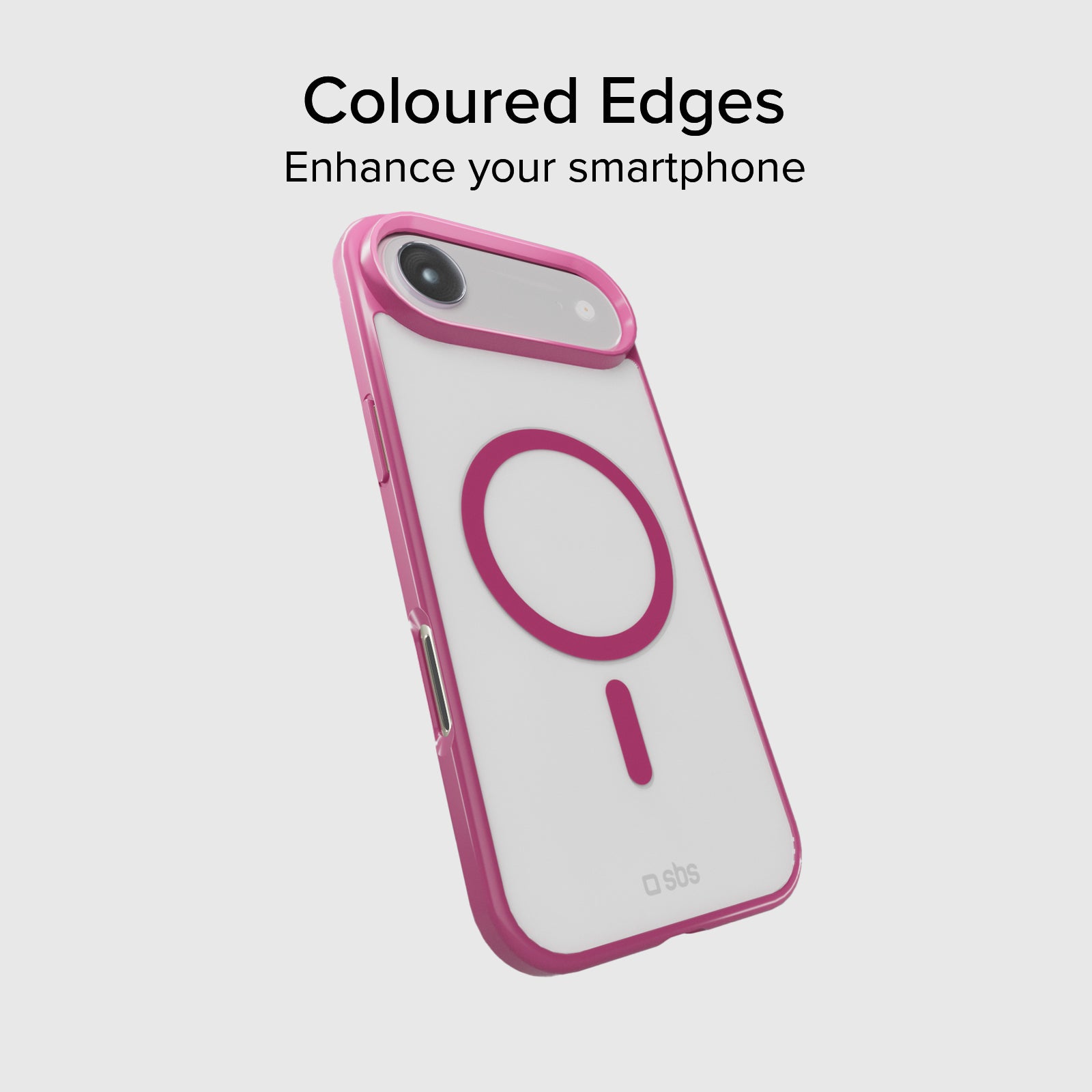 Case für iPhone Air mit farbigen Rändern, kompatibel mit MagSafe Aufladung