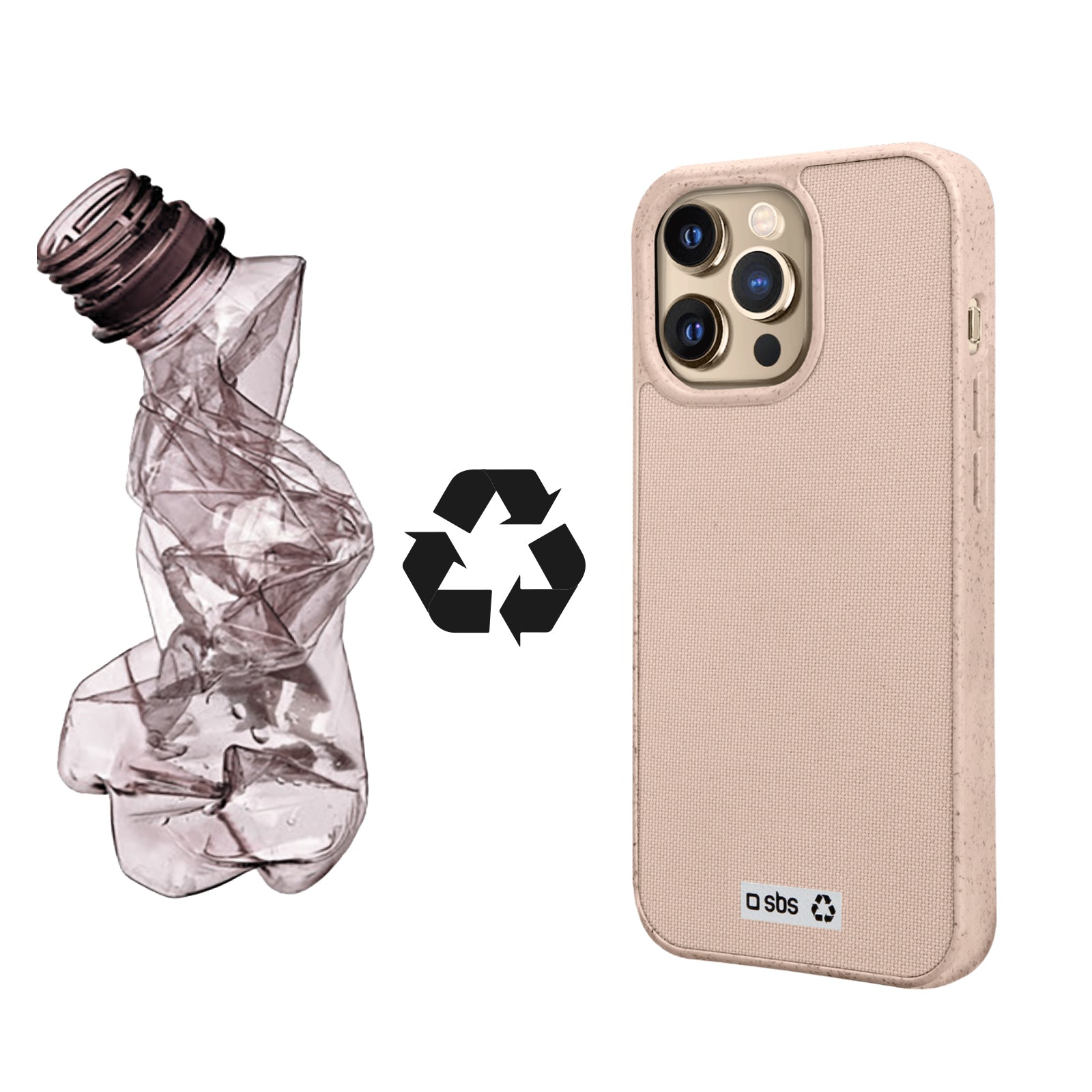 Farbiges Cover aus recyceltem Kunststoff R-PET für iPhone 13 Pro