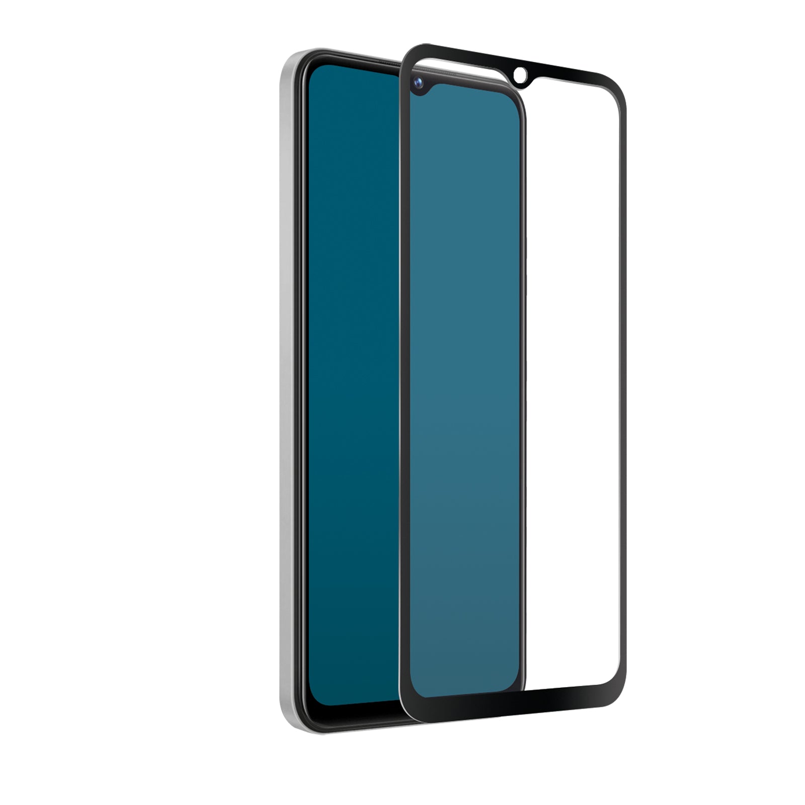 Glas Displayschutz Full Cover für  Vivo Y02/Y16/Y22s/Y30 5G/Y35