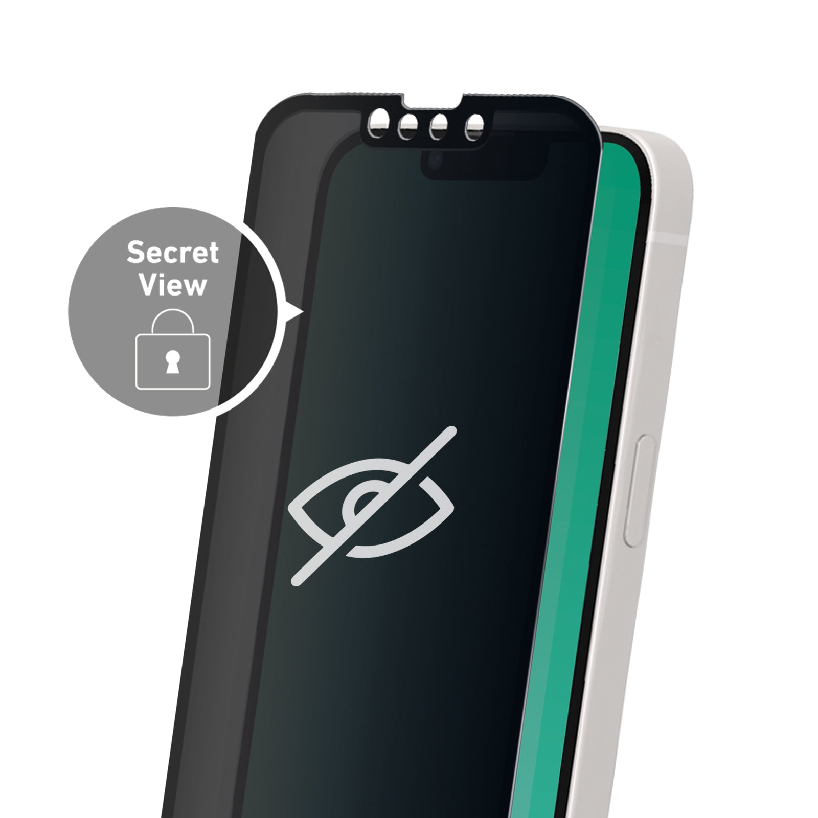 Bildschirmschutz aus Glas Full Cover Privacy für iPhone 13 Mini
