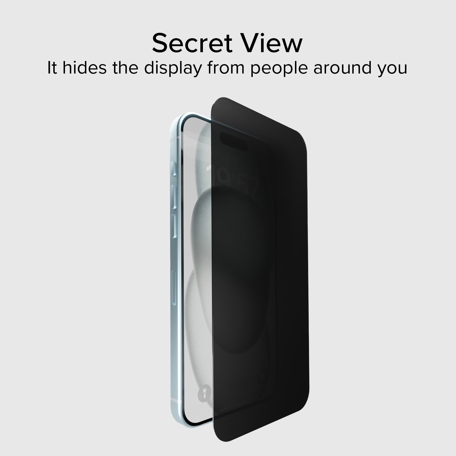 Glass screen protector Full Cover Privacy para iPhone 15 Plus