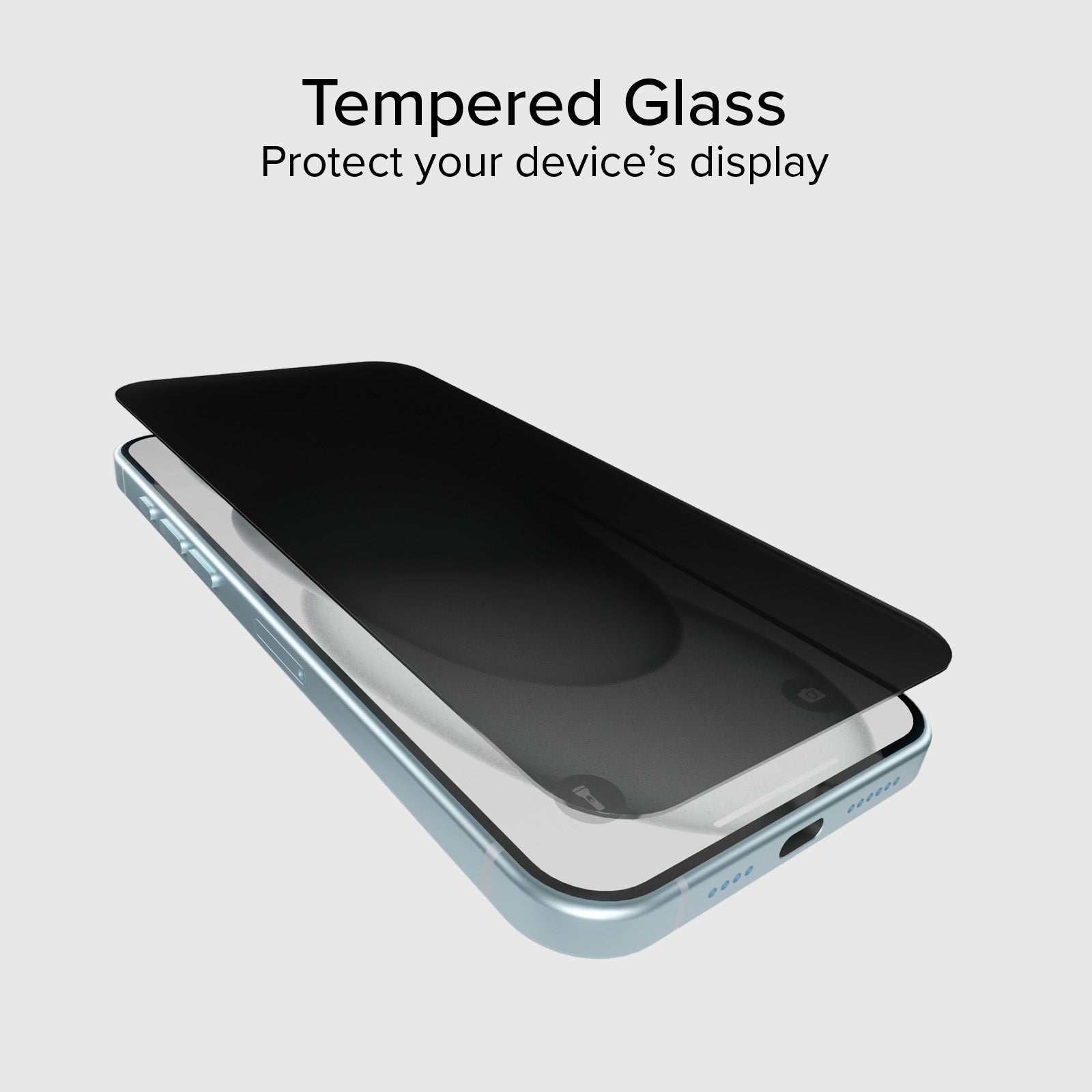 Glass screen protector Full Cover Privacy para iPhone 15 Plus