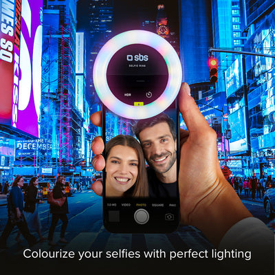 Anneau lumineux multicolore pour selfie 