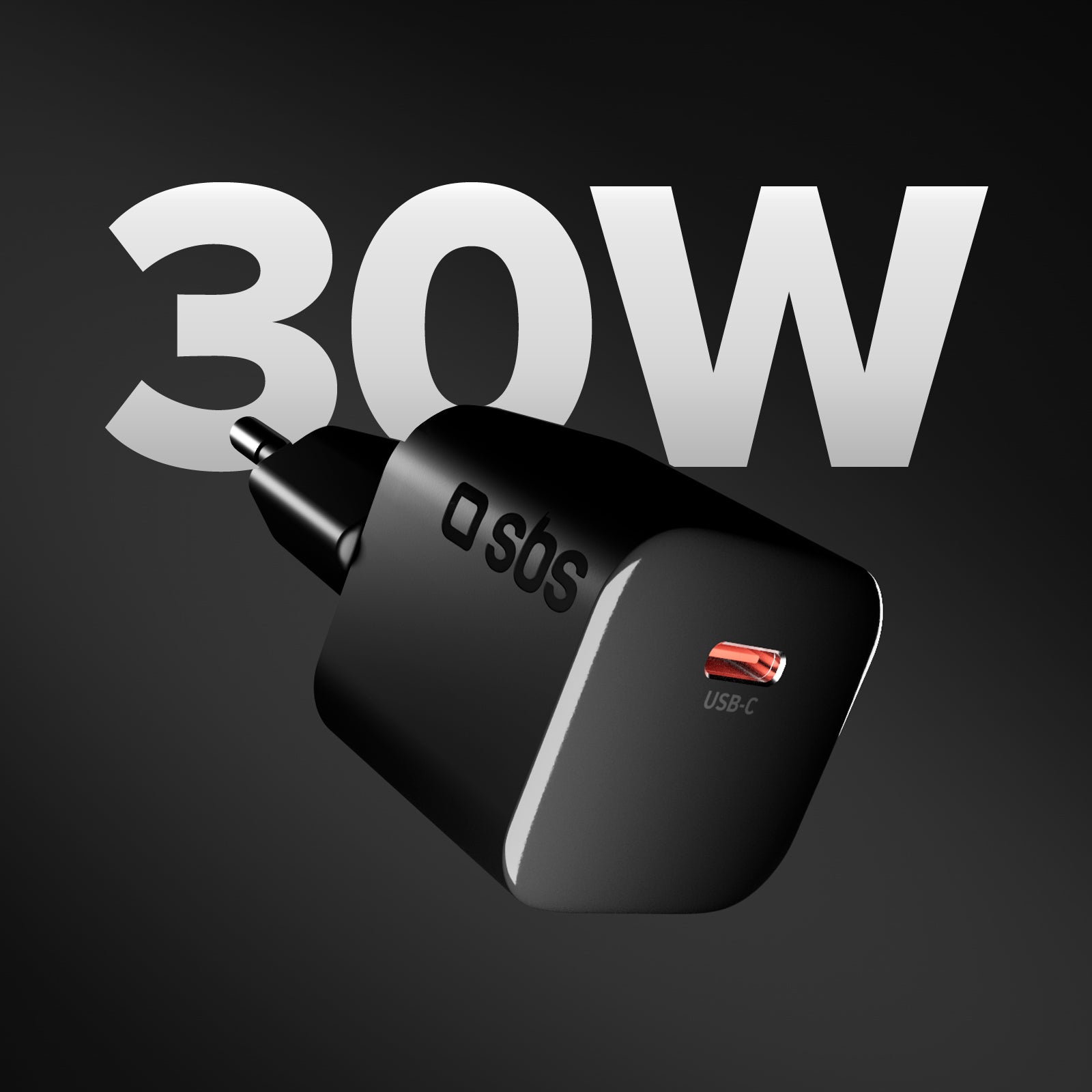 Chargeur mural USB-C 30 W compact avec Power Delivery 3.0 et PPS