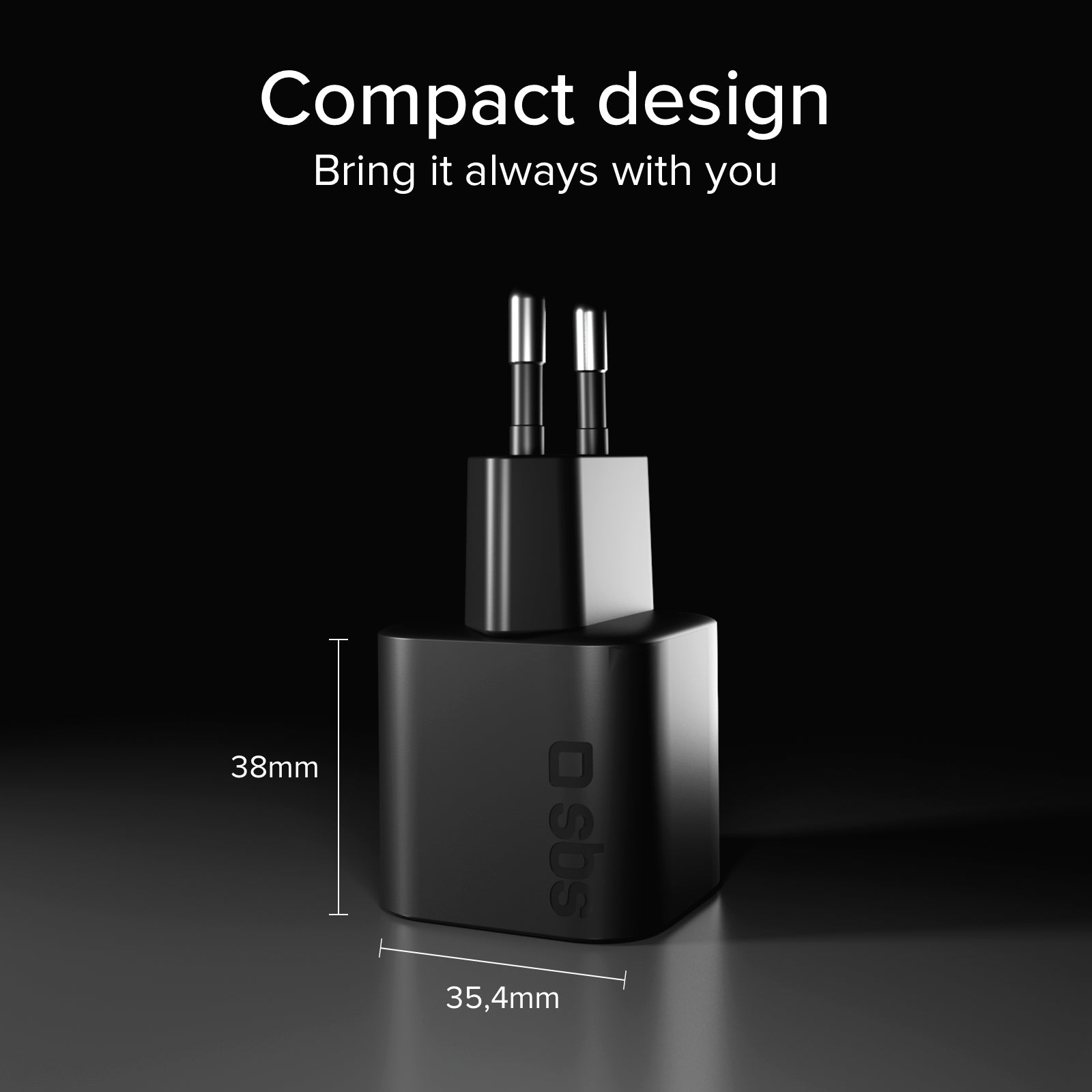 Chargeur mural USB-C 30 W compact avec Power Delivery 3.0 et PPS