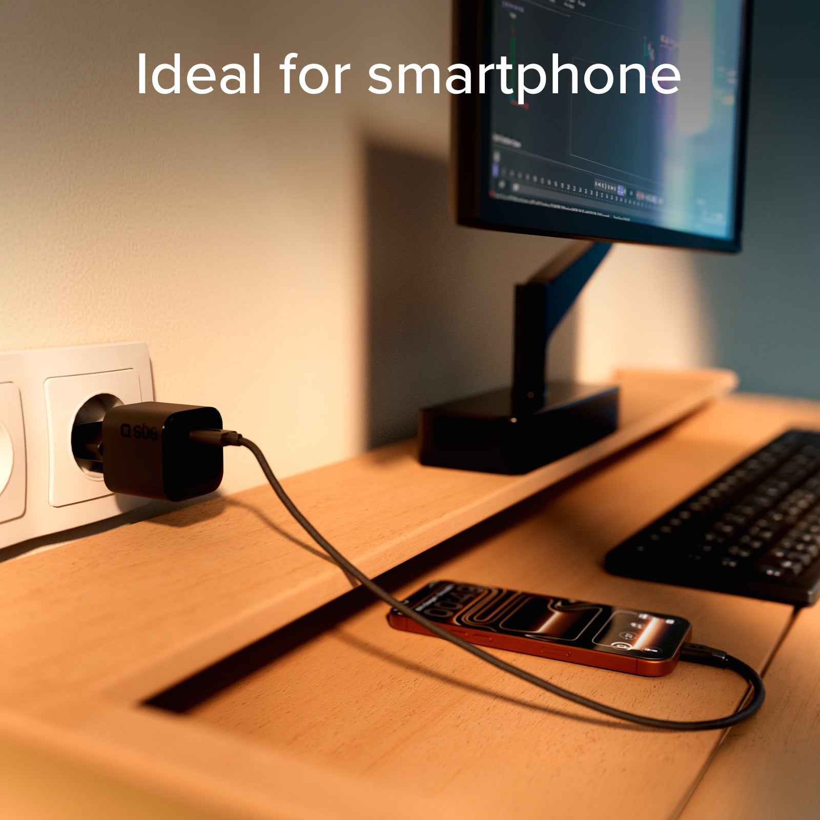 Chargeur mural USB-C 30 W compact avec Power Delivery 3.0 et PPS