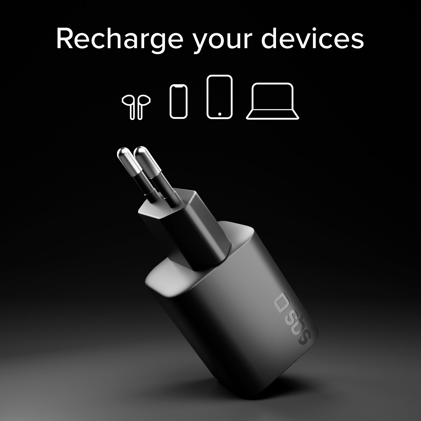  Chargeur mural USB‑C 65W GaN Power Delivery 3.0