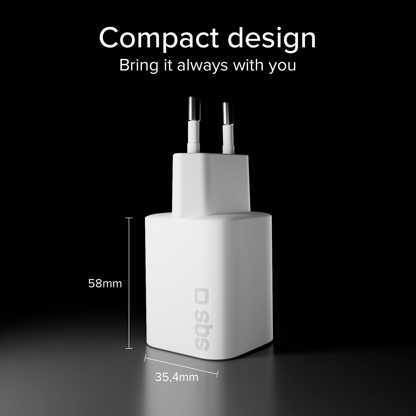  Chargeur mural USB‑C 65W GaN Power Delivery 3.0