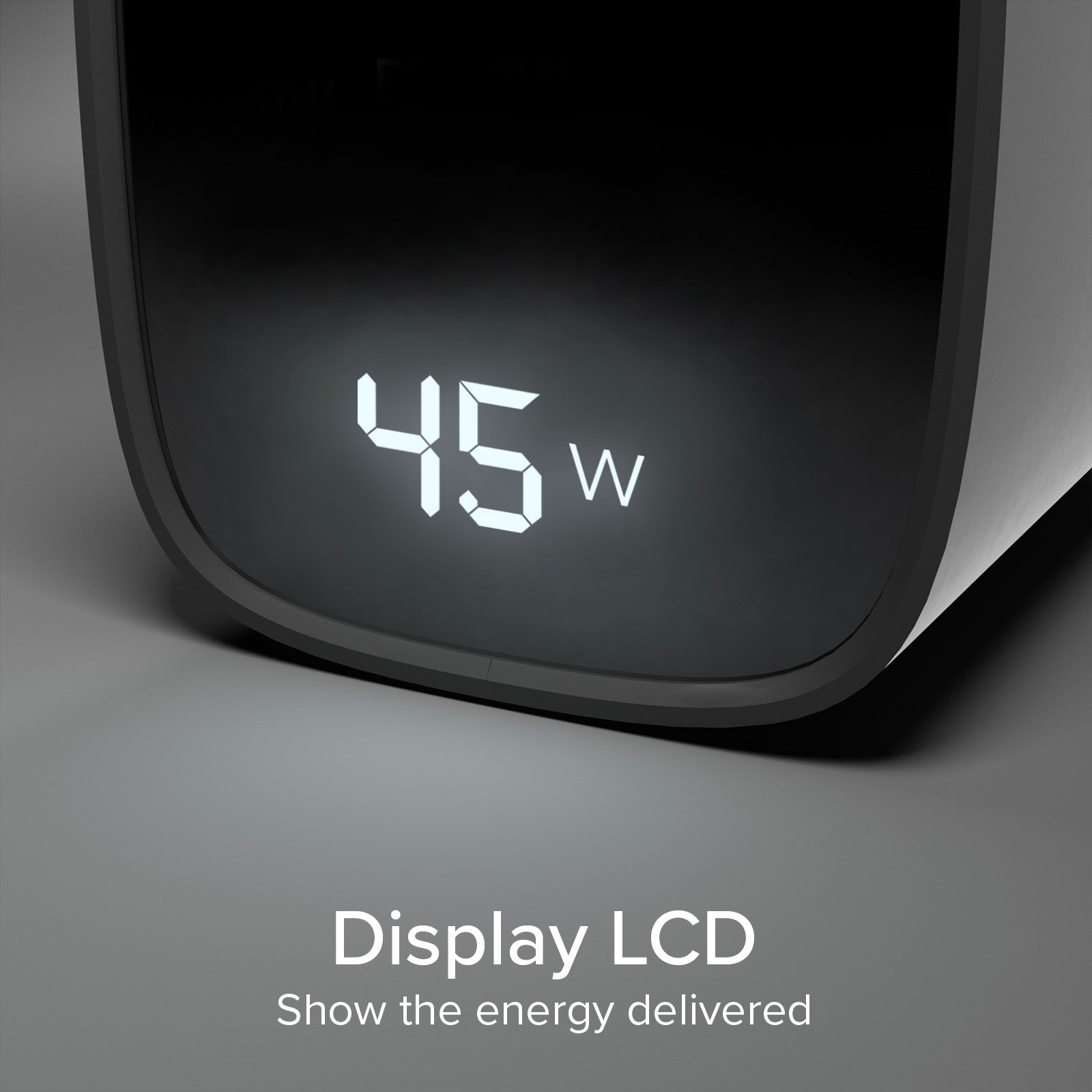 Chargeur 45 watts avec écran intégré