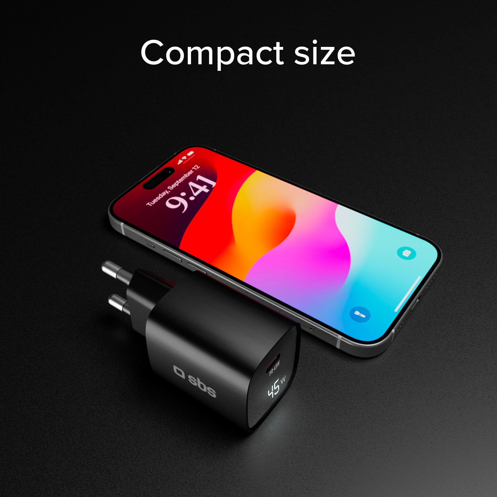 Chargeur 45 watts avec écran intégré